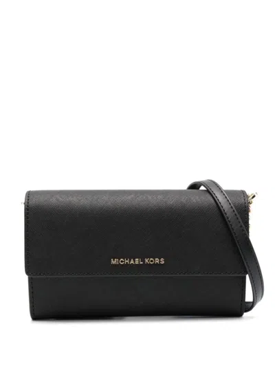 Michael Kors Lg Frame Wallet In Black