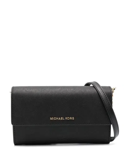 Michael Kors Lg Frame Wallet In Black