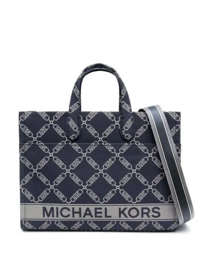 Michael Kors Lg Grab Tote Bag In Blue