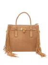 Michael Kors Lg Satchel Bag In Nude