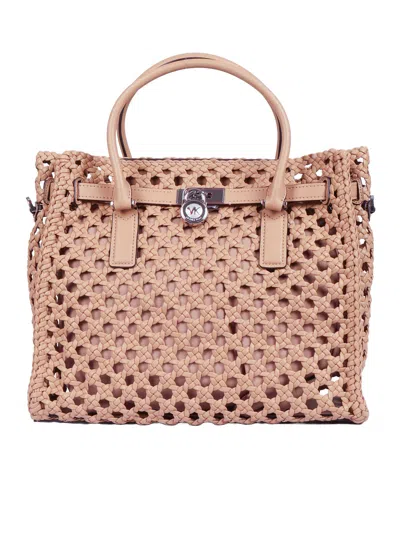 Michael Kors Lg Satchel In Brown