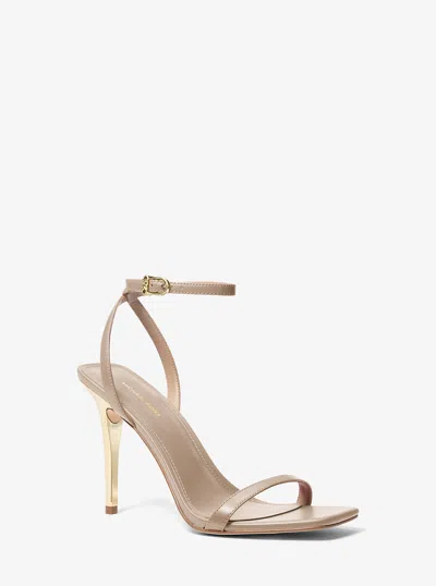 Michael Kors Liana Leather Sandal In Multi