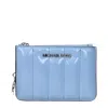 Michael Kors Light Blue Leather Wallets In Blue