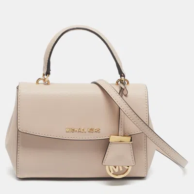 Pre-owned Michael Kors Light Pink Leather Mini Ava Top Handle Bag