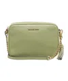 Michael Kors Medium 'camera' Green Leather Bag In Green