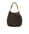 Michael Kors Lillie Leather Shoulder Bag In Black
