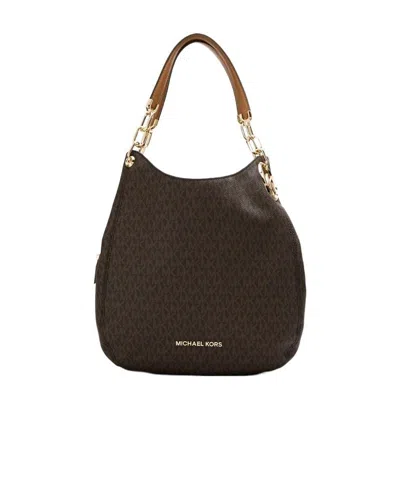 Michael Kors Lillie Leather Shoulder Bag In Printed