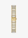 Michael Kors Limited-edition Mini Darrington Pavé Bezel Gold-tone Watch
