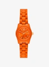 Michael Kors Limited-edition Petite Lexington Orange-tone Watch In Pink