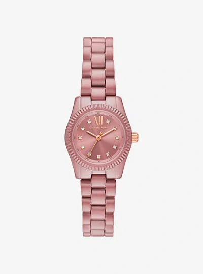 Michael Kors Limited-edition Petite Lexington Pink-tone Watch