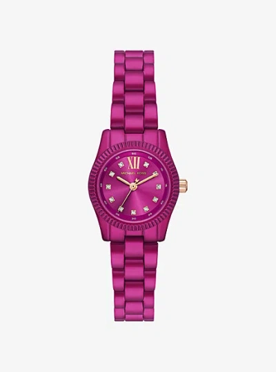 Michael Kors Limited-edition Petite Lexington Pink-tone Watch