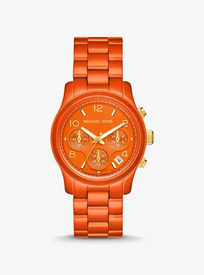 Michael Kors Limited-edition Runway Orange-tone Watch