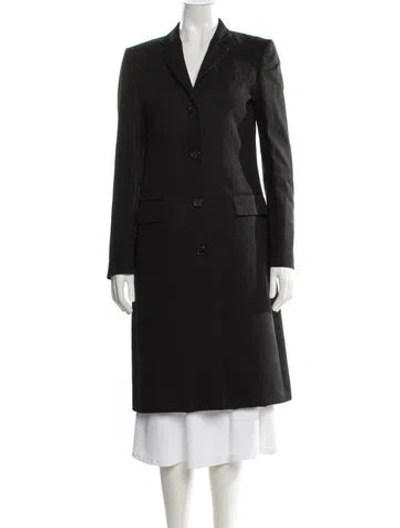 Pre-owned Michael Kors Linen Blazer In Black