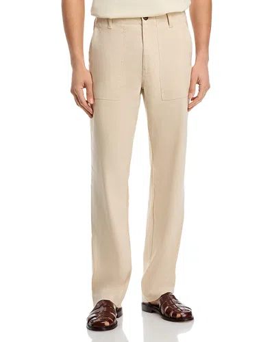 Michael Kors Linen Camp Pant In Dune