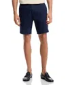 Michael Kors Linen Cotton 9 Shorts In Midnight