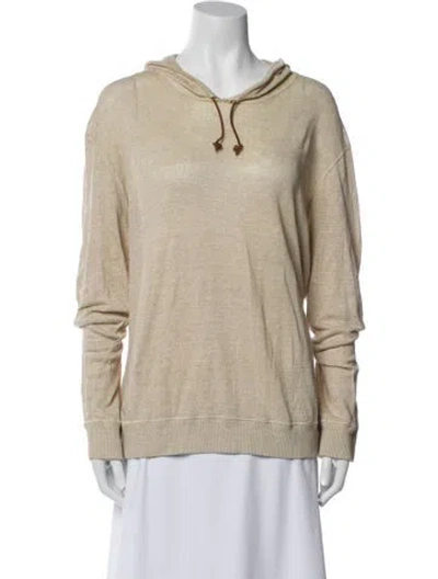 Pre-owned Michael Kors Linen Crew Neck Sweater In Neutral