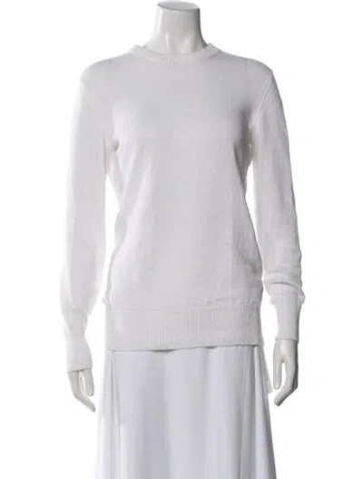 Pre-owned Michael Kors Linen Crew Neck Sweater In Neutral