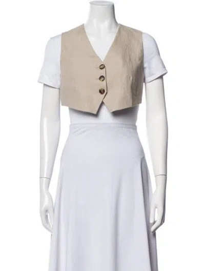 Pre-owned Michael Kors Linen Jacket In Neutrals