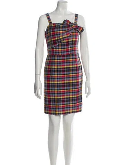 Pre-owned Michael Kors Linen Mini Dress In Multi