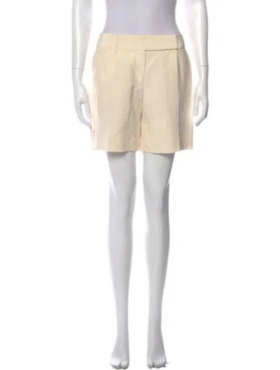 Pre-owned Michael Kors Linen Mini Shorts In Neutral
