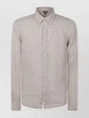 Michael Kors Linen Shirt Long Sleeves In Neutral
