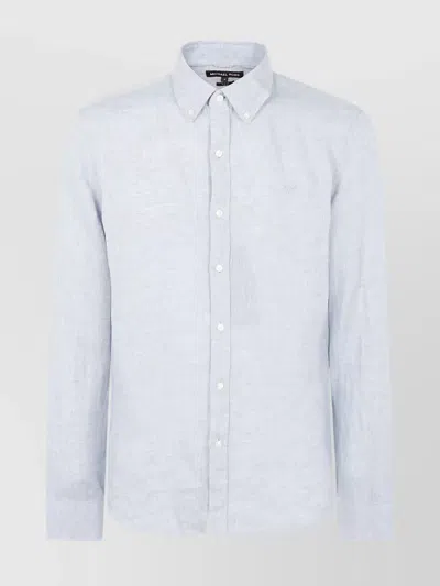 Michael Kors Linen Shirt Long Sleeves In White