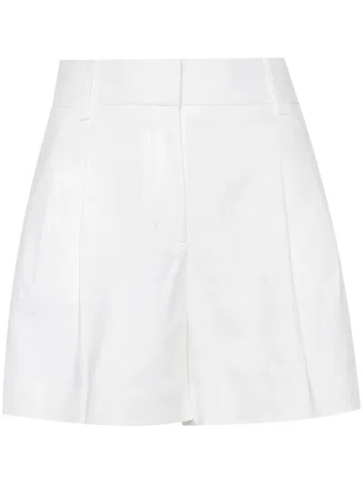 Michael Kors Linen Shorts In White