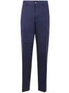 Michael Kors Linen Straight Chino Pants Clothing In Blue