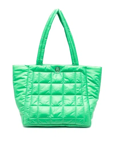 Michael Kors Lliliah Large Tote In Green