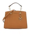 Michael Kors Logo- Lettering Mini Tote Bag In Brown