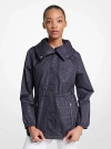 Michael Kors Logo Anorak In Blue