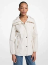 Michael Kors Logo Anorak In Neutral