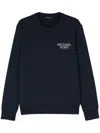 Michael Kors Logo-appliqué Knitted Sweatshirt In Blue