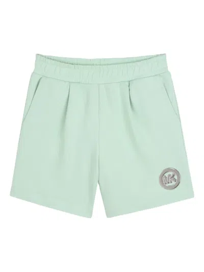 Michael Kors Kids' Logo-appliqué Shorts In Green