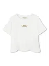 Michael Kors Logo-appliqué T-shirt In 中性色