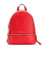 Michael Kors Logo Backpack In Red