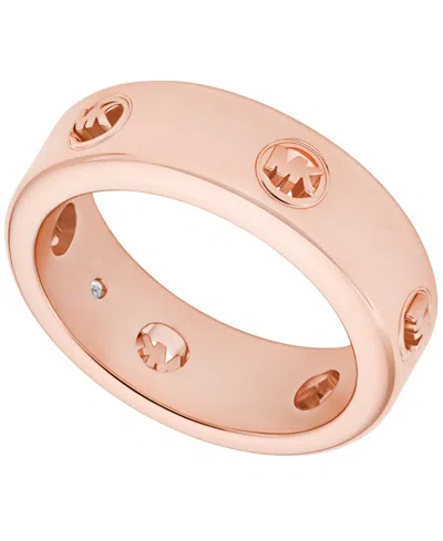 Michael Kors Logo Band Ring In Gold