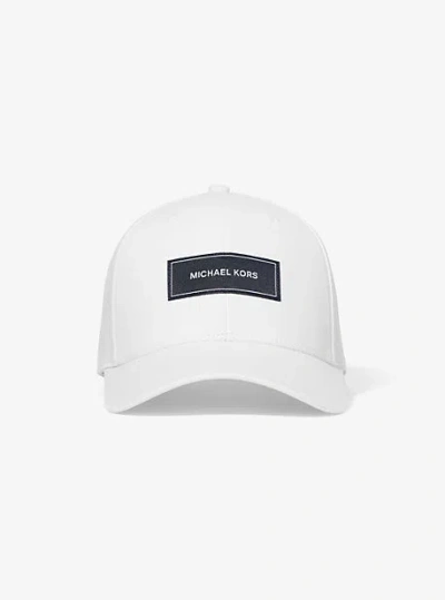 Michael Kors Logo Baseball Hat In White