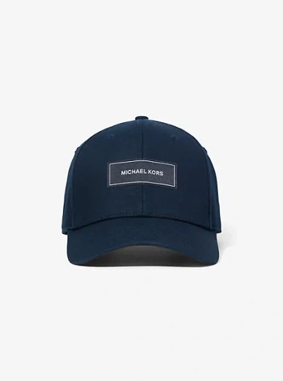Michael Kors Logo Baseball Hat In Blue