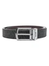 Michael Kors Adjustable Reversible Logo Belt With Punched Holes
