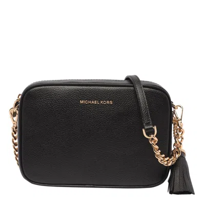 Michael Kors Logo Camera Bag In Nero