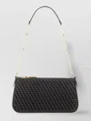 Michael Kors Logo Chain Strap Woven Rectangular Pouch