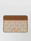 Michael Kors Logo Compact Card Holder In Neutral