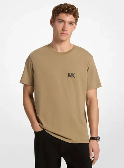 Michael Kors Logo Cotton T-shirt In Green