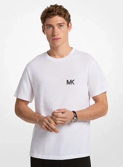 Michael Kors Logo Cotton T-shirt In White