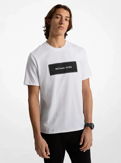 Michael Kors Logo Cotton T-shirt In White