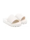 Michael Kors Logo-debossed Slippers In Neutrals