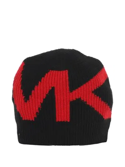 MICHAEL KORS LOGO-DETAIL BEANIE
