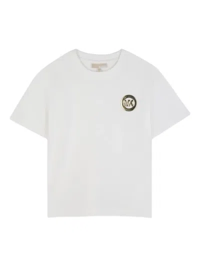 Michael Kors Kids' Logo-detail T-shirt In White