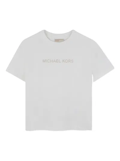 Michael Kors Kids' Logo-detail T-shirt In White